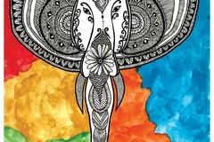 : Tribal Elephant Poster - Art Print