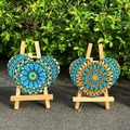  : Custom-made Mandala Desk Accessory - Exclusively Hand-Painted