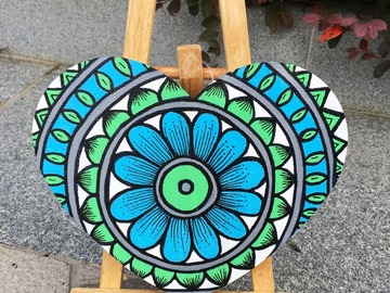  : Bohemian Mandala Desk Accessory - Exclusively Hand-Painted