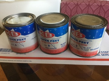 Selling: K&B Super Poxy  Paints **Old Formula with Lead**