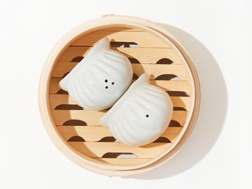  : Har Gow Salt and Pepper Shakers - White