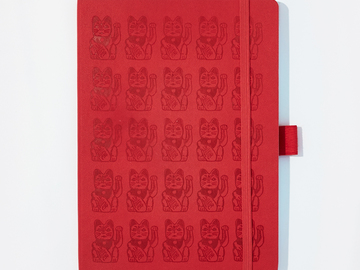  : Lucky Cat Notebook - China Red
