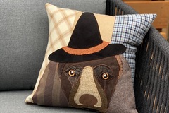 Selling: Halloween Dog in Witch Costume Pillow, Fall Decoration