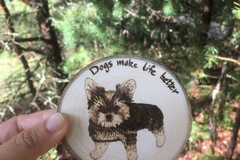 Selling: Custom Order Wood Dog Magnet (medium)