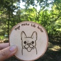 Selling: Simple French Bulldog Magnet, Christmas Ornament, or Coaster