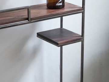  : Reclaimed Rosewood Industrial Style Shelf