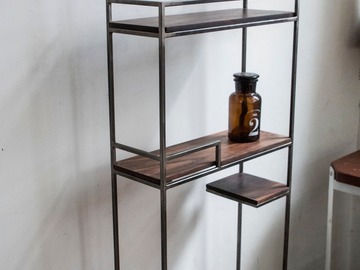  : Reclaimed Rosewood Industrial Style Shelf