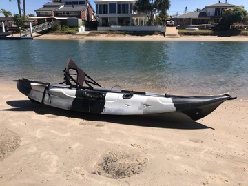 Monthly Rate: Black Camouflage Fishing Kayak