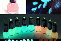 Liquidation/Wholesale Lot: 300pcs Color Luminous Neon Glow Dark Varnish Nail Polish Manicure