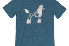 Selling: LoVe Style - POODLE T-Shirt  (White Design)