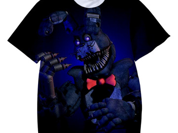 Vente avec paiement en ligne: Haute qualité enfants t-shirt 3D cinq nuits à Freddy T-Shirts gar