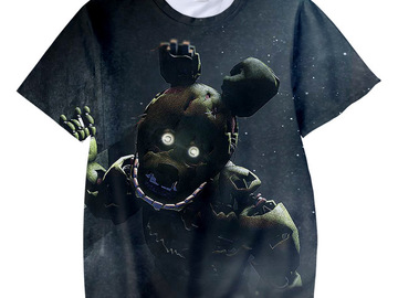 Vente avec paiement en ligne: Offre spéciale t-shirt enfants 3D cinq nuits à Freddys T-Shirts 