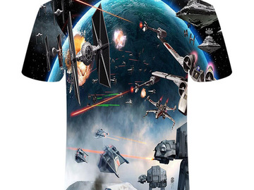 Vente avec paiement en ligne: T shirtNew haute qualité hommes t-shirts Star Wars dessins animés