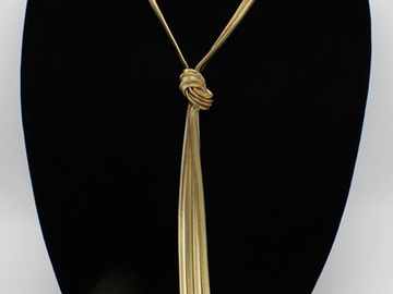 Buy Now: Dozen New Gold Tassel Necklaces by I-N-C. $474 Value