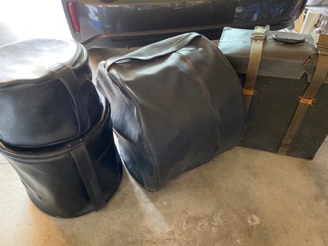 Selling with online payment: 1958 WFL Blue Sparkle set with Zildjian cymbals