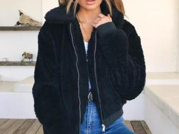  Vendita con pagamento online: Chaud hiver femmes épais chaud ours en peluche poche polaire vest