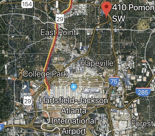 Atlanta GA, Two Car Garage & Drive for Long term Airport Parking.