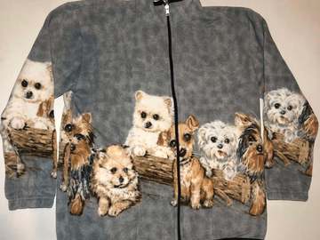Selling: ZooFleece Terrier Dogs Cute Puppies Gray Sweater Pet Jacket