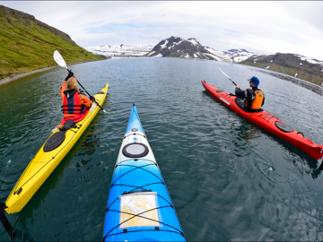 Réserver (avec paiement en ligne): Fjords du Nord Ouest en kayak - Islande