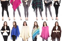 Liquidation/Wholesale Lot: 12 New Ladies Jackets , Vests , Ponchos , Ruanas , Outerwear