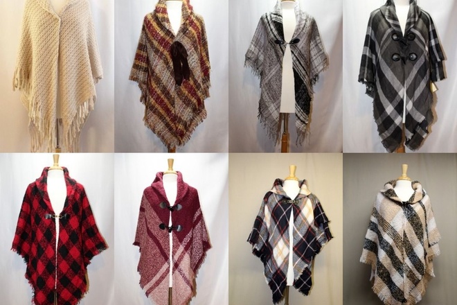 12 New Ladies Jackets , Vests , Ponchos , Ruanas , Outerwear