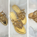 Renting out with online payment: Girls wedding sandals - 6 or 7 year old - small heel