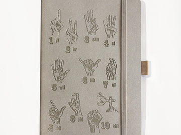  : Finger Counting Notebook - Taupe