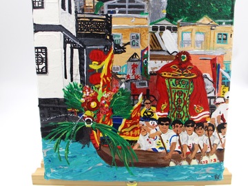  : Acrylic Painting : Dragon Boat Race
