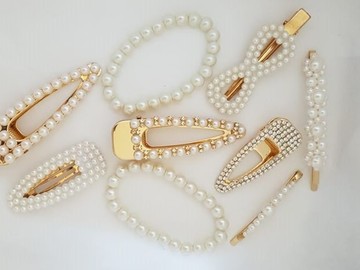 Renting out with online payment: Pearl and diamante hair clips for hire - up to 4 clips