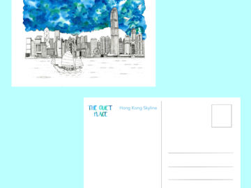  : Hong Kong Skyline Postcard