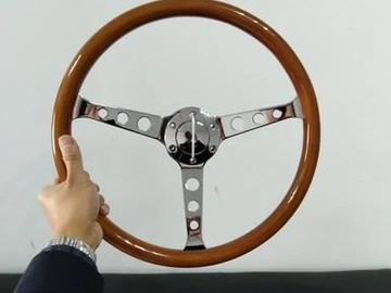 Selling with online payment: Mustang Style Wooden Steering Wheel