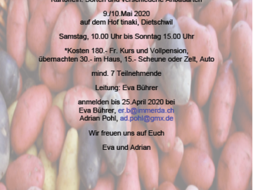 Workshop offering (dates): LEIDER ABGESAGT:Permakultur-Einführungskurs plus Kartoffeln,