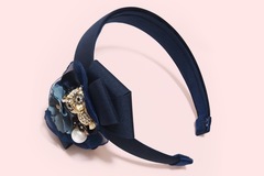  : Bartosz Owl Gardens Bow-embellished Handmade Headband