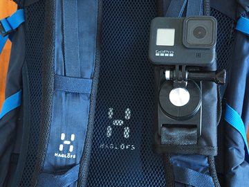 Til leie (per uke): GoPro 8 kypäräkamera + 128 Gb muistikortti