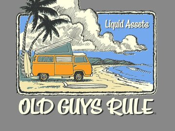 Bulk Lots: OLD GUYS RULE LIQUID ASSETS 16 TOTAL 4 M, 4 L, 4 XL, 4 XXL 12 XXL