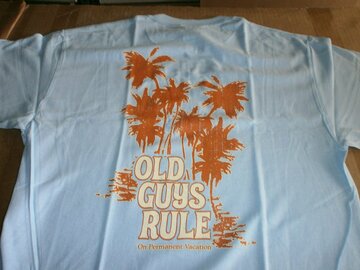 Bulk Lots: OLD GUYS RULE  "ON PERMANENT VACATION" 4 M, 4 L, 4 XL, 4 XXLX