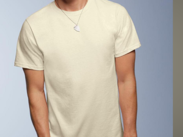 Comprar ahora: Anvil Natural mens short sleeve t shirt --perfect for printers 