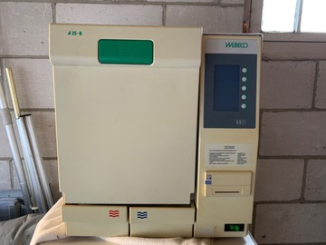 Gebruikte apparatuur: Webeco Damp sterilisator
