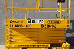 En alquiler: Plataforma de tijera eléctrica de 14 metros
