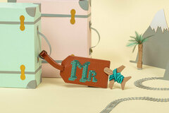  : Brown Stitch Your Own Design - Luggage Tag