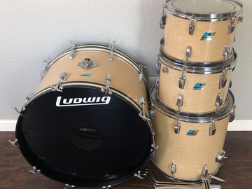 Selling with online payment: 1970s Ludwig Maple Cortex kit big beat 24/12/13/16 3ply shell pak