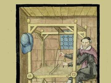Vendre: métier à tisser entièrement doublé Médiévale
