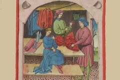 Vendre:  marchand de tissu medievale entièrement doublé
