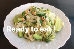 Partage: Salade Thai de nouilles et crabe