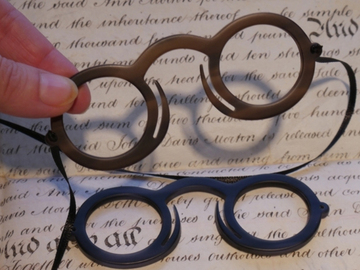 Vente avec le droit de retour de la marchandise (fournisseur commercial): Óculos de penas da Idade Média