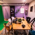 Rent Podcast Studio: Acoustically-Treated Podcasting Studio Formatted With Three Possi