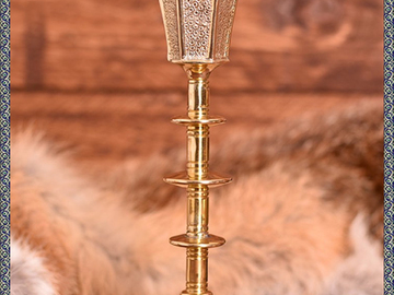 Venta con derecho de desistimiento (vendedor comercial): Bougeoir médiéval en laiton