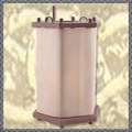 Venta con derecho de desistimiento (vendedor comercial): Medieval lantern made of wood with rawhide