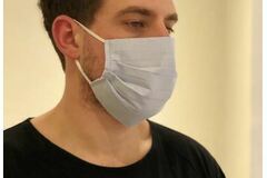 Buy Now: 50 Designer Fabric Reusable Masks Pleated 