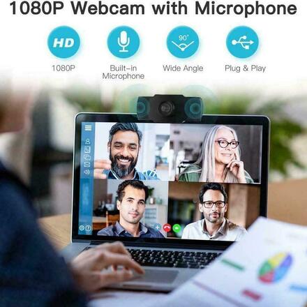 10x 1080P Full HD USB Webcam Web Camera Microphone for PC Deskto